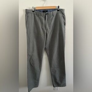 Banana Republic Pants Mens 36x34 AIDEN Fit Gray Chino Business Dress